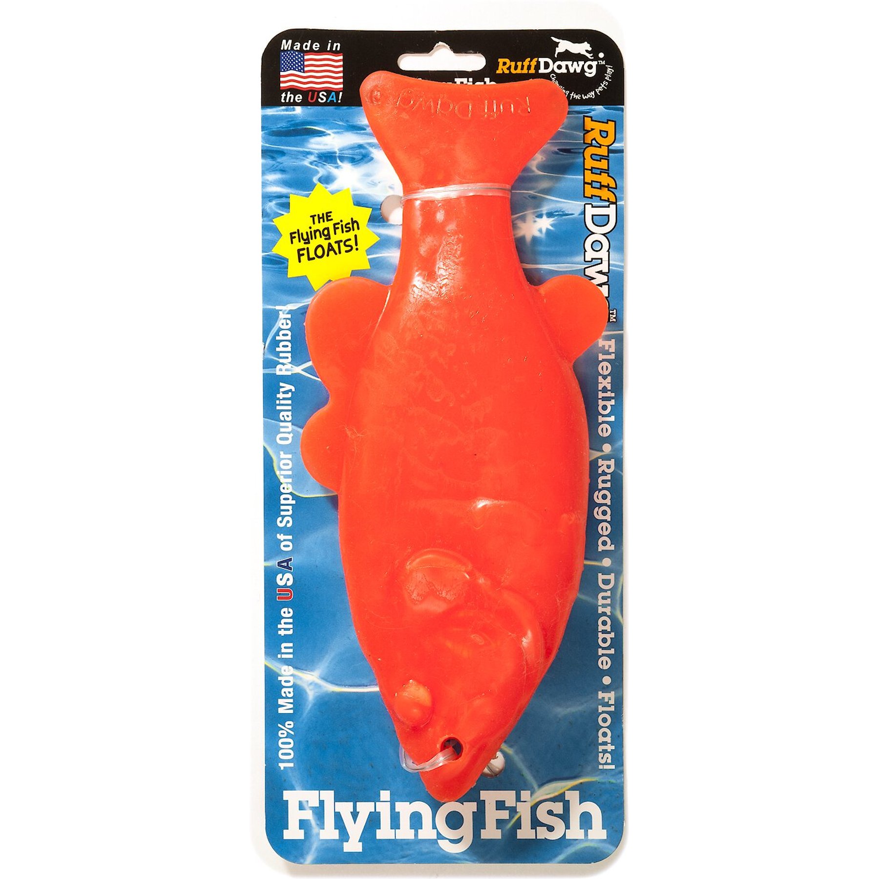 Ruff Dawg FlyingFish Dog Fetch Toy, Color Varies, FlyingFish