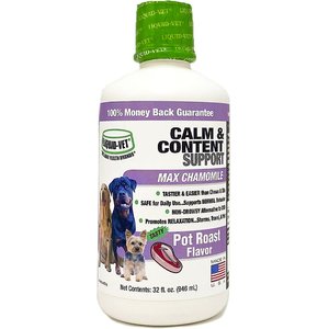 Liquid-Vet Calm & Content Support Pot Roast Flavor Liquid Calming Supplement for Dogs, 32-oz bottle