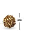 SunGrow Small-Pet Guinea Pig & Chinchilla Coconut Fiber Activity Chew Play Ball Fun Treat & Cage Entertainment