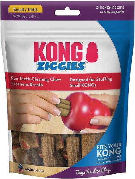 KONG Stuff'N Ziggies Dog Treats, 7-oz bag, Small slide 1 of 8