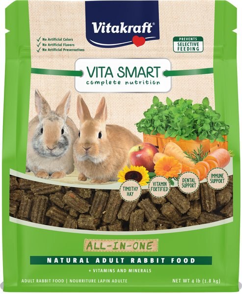 Vitakraft Vita Smart All-In-One Timothy Hay Adult Rabbit Food, 4-lb bag slide 1 of 5