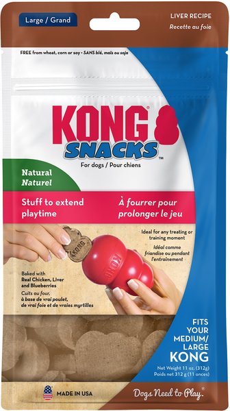 KONG Stuff'N Liver Snacks Crunchy Dog Treats, 11-oz slide 1 of 7