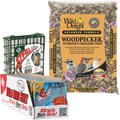 Woodpecker Starter Kit - Wild Delight Wild Bird Food, C&S Suet Food, Suet Basket Feeder