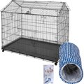 Rabbit Starter Kit - Frisco Wire Small Pet House Shaped Cage + 2 other items