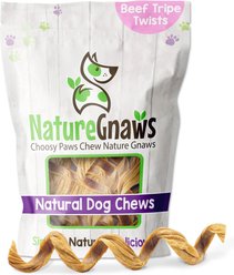 Nature Gnaws 7-8-inch Tripe Twist Springs Beef Flavor Dog Chews, 10 count