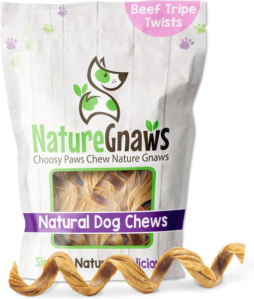 Nature Gnaws 7-8-inch Tripe Twist Springs Beef Flavor Dog Chews, 10 count slide 1 of 6