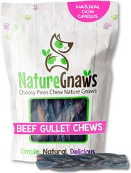 Nature Gnaws 5-6-inch Braided Beef Jerky Dog Chews, 10 count