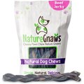 Nature Gnaws 11-12-inch Braided Beef Jerky Dog Chews, 5 count