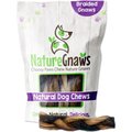 Nature Gnaws 5-6-inch Braided Gnaws Beef Flavor Dog Treats, 12 count