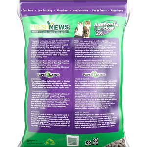 Fresh News Non-Clumping Scented Paper Cat Litter, 25-lb bag