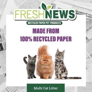 Fresh News Non-Clumping Scented Paper Cat Litter, 25-lb bag