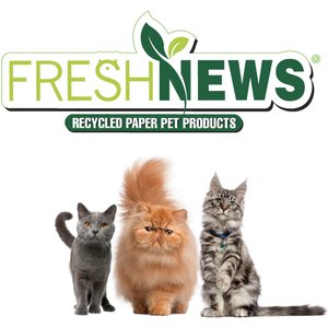 Fresh News Non-Clumping Scented Paper Cat Litter, 25-lb bag