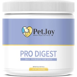 PetJoy Pro Digest Probiotic Soft Chews Supplement for Dogs, 30 count