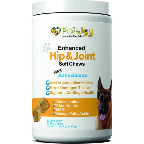 Out of Stock PETJOY Enhanced Hip & Joint Soft Chews Supplement for