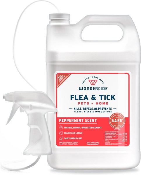 Wondercide Peppermint Home & Pet Flea & Tick Spray, 128-oz bottle slide 1 of 9