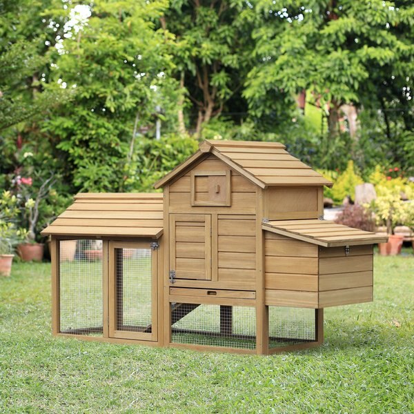 PawHut Wooden Nesting Box Chicken Coop, Hen House & Rabbit Hutch