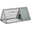 PawHut Wooden A-Frame Outdoor Rabbit Cage