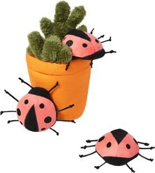 Frisco Spring Potted Plant and Ladybugs Interactive Plush Cat Toy with Catnip