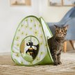 Frisco Brunch Sunny Side Eggs Pop-Up Tent Cat Toy with Catnip