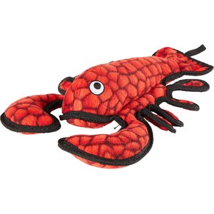 Tuffy's Ocean Creatures Larry Lobster Squeaky Plush Dog Toy