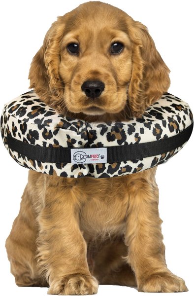 Comfurt Collar Dog & Cat Recovery Collar, Cheetah, Medium slide 1 of 6