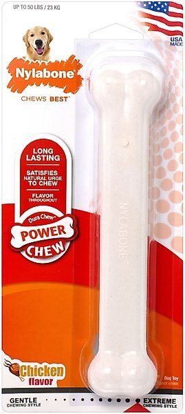Nylabone Power Chew Chicken Flavored Durable Dog Chew Toy, Large  slide 1 of 12