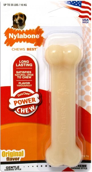 Nylabone Power Chew Original Flavored Durable Chew Dog Toy Medium slide 1 of 11