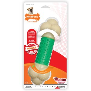 Nylabone Double Action Power Chew Durable Dog Toy Bacon, X-Large 