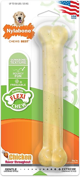 Nylabone FlexiChew Chicken Flavored Dog Chew Toy, Large slide 1 of 12