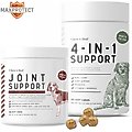 Chew + Heal 4-IN-1 Support Chews Dog Supplement & Chew + Heal Joint Support Chews Dog Supplement, 240 count