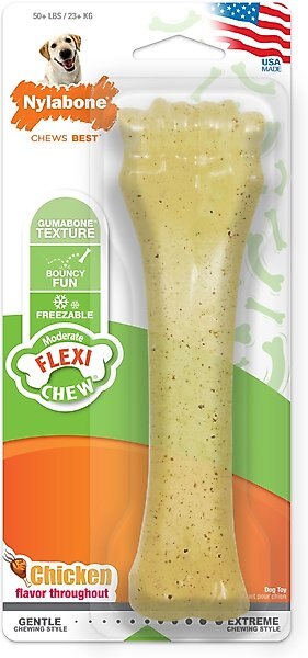 Nylabone FlexiChew Chicken Flavored Dog Chew Toy, X-Large slide 1 of 12