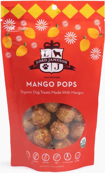 Lord Jameson Mango Pops Soft & Chewy Dog Treats, 6-oz bag slide 1 of 7
