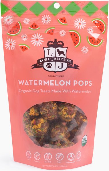 Lord Jameson Watermelon Pops Soft & Chewy Dog Treats, 6-oz bag slide 1 of 7