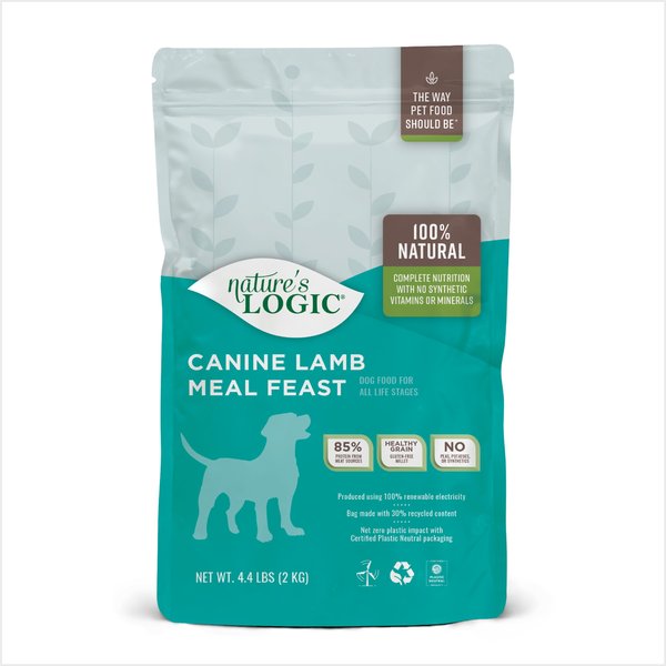 Nature's Logic Canine Lamb Meal Feast All Life Stages Dry Dog Food, 4.4-lb bag slide 1 of 9