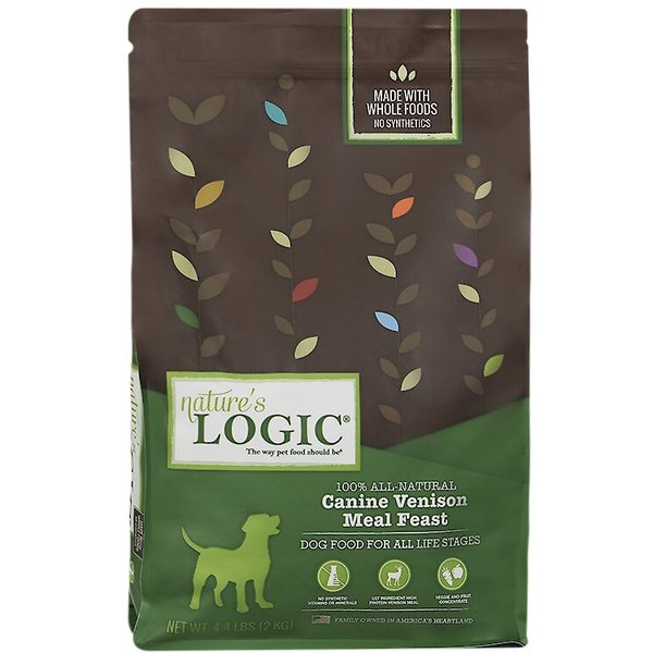 NATURE'S LOGIC Canine Turkey Meal Feast All Life Stages Dry Dog Food, 4