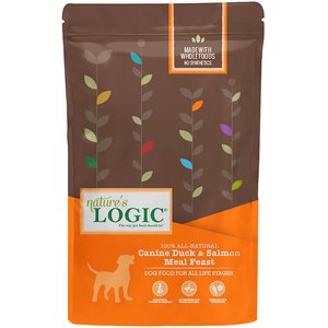 Nature's Logic Canine Duck & Salmon Meal Feast All Life Stages Dry Dog Food, 4.4-lb bag