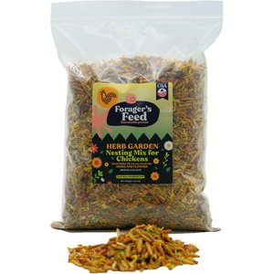 Forager's Feed Herb Garden Nesting Mix BSLF, Herbs & Flowers Poultry Treats, 1.25-lb bag