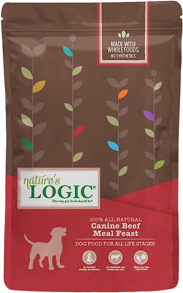 Nature's Logic Canine Beef Meal Feast All Life Stages Dry Dog Food, 4.4-lb bag slide 1 of 9