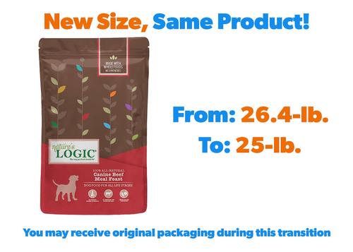 Show full view: Nature's Logic Canine Beef Meal Feast All Life Stages Dry Dog Food, 26.4-lb bag slide 3 of 6
