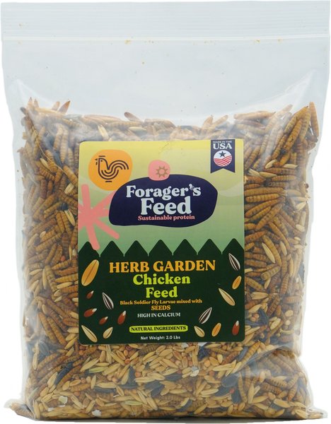 Forager's Feed Herb Garden BSFL & Seeds Poultry Feed, 2.0-lb bag slide 1 of 3