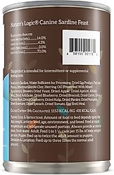 Nature's Logic Canine Sardine Feast Grain-Free Canned Dog Food, 13.2-oz, case of 12 slide 2 of 8