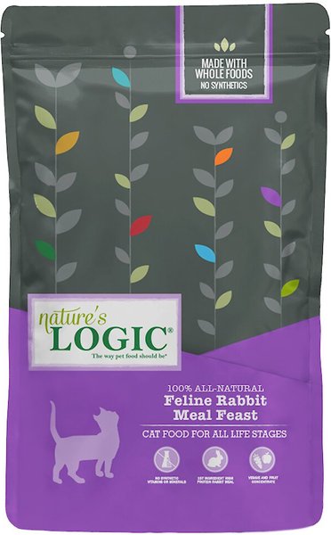 Nature's Logic Feline Rabbit Meal Feast All Life Stages Dry Cat Food, 3.3-lb bag slide 1 of 10