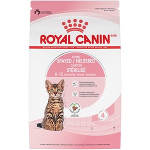 Royal Canin Feline Health Nutrition Kitten Spayed/Neutered Dry Cat Food, 2.5-lb bag