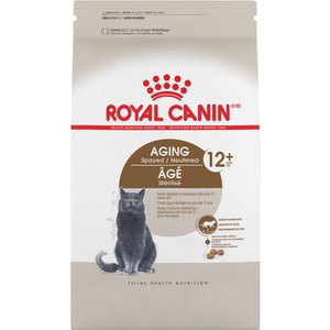 Royal Canin Feline Health Nutrition Aging Spayed/Neutered 12+ Dry Cat Food, 7-lb bag
