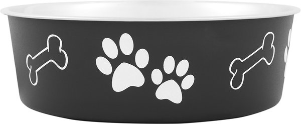 Loving Pets Bella Non-Skid Stainless Steel Dog & Cat Bowl, Espresso, 8.45-cup slide 1 of 4