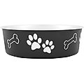 Loving Pets Bella Non-Skid Stainless Steel Dog & Cat Bowl, Espresso, 8.45-cup