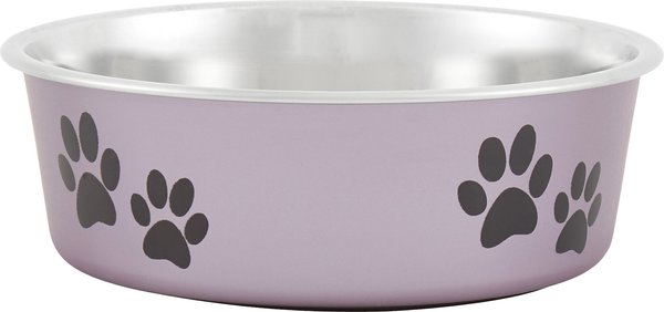 Loving Pets Bella Non-Skid Stainless Steel Dog & Cat Bowl, Metallic Grape, 1.75-cup slide 1 of 4