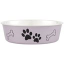 Loving Pets Bella Non-Skid Stainless Steel Dog & Cat Bowl, Metallic Grape, 3.5-cup