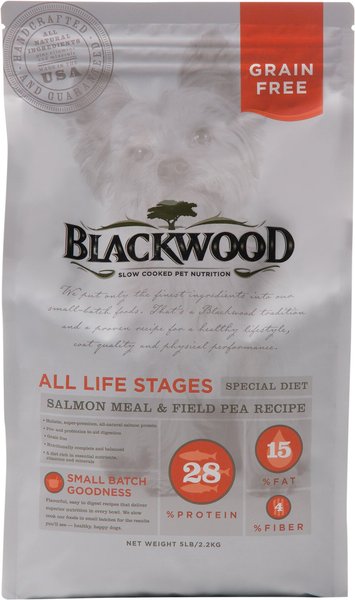 Blackwood Salmon Meal & Field Pea Recipe Grain-Free Dry Dog Food, 15-lb bag slide 1 of 7