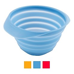 Kurgo Collaps-A-Bowl Pet Bowl, Blue